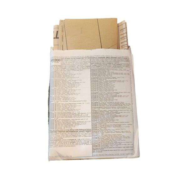 McCall's Crafts M5990 Baby Bedding Quilting Pattern Set - Picture 3 of 3